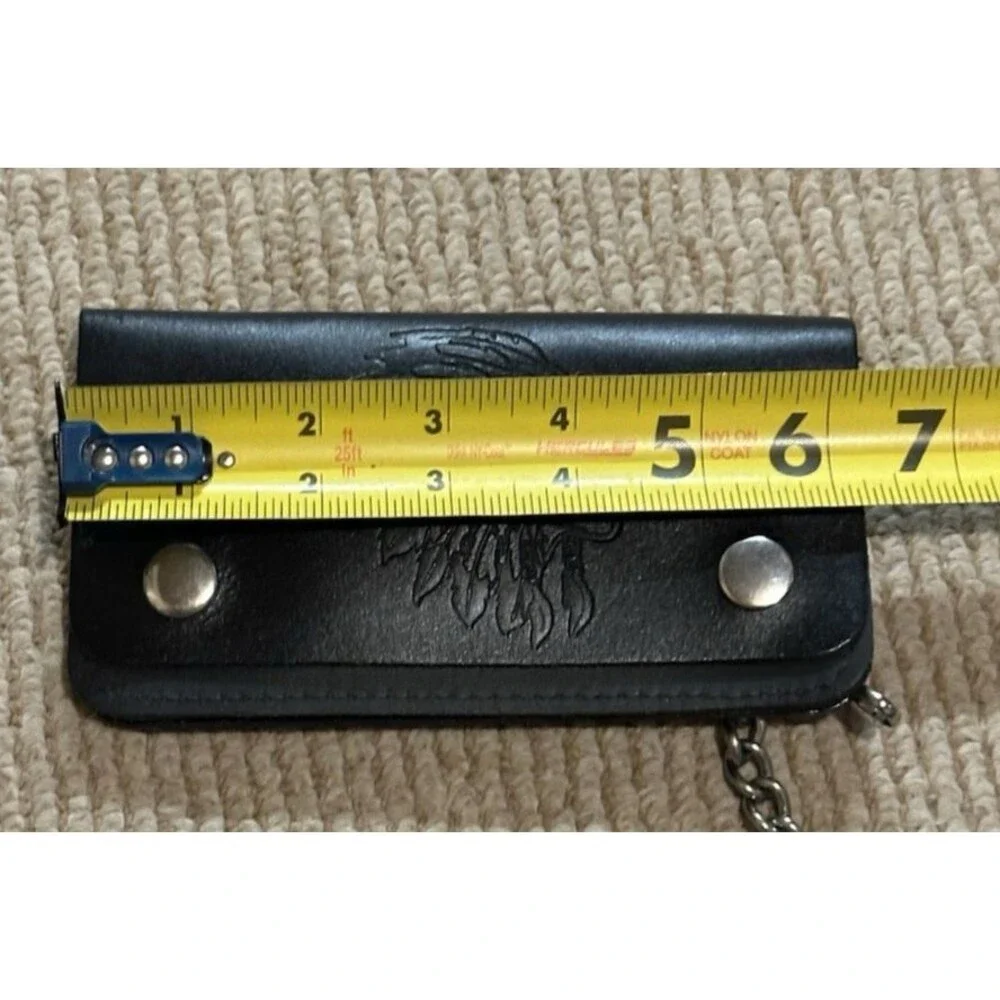 Wallet Genuine Leather USA Chain Cool moto biker retro outsiders western chief